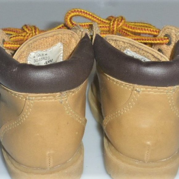 SHO1 - Dale BOYS BOOTS Size 4W Work Boot Style Boys High Cut Boots - Picture 4 of 7